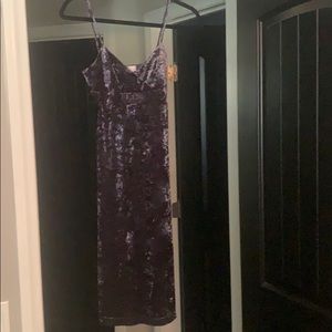 Purple strap dress medium